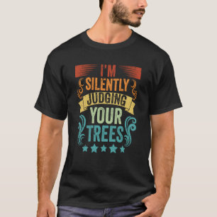 Vintage att jag tyst dömer Träd och arboris T Shirt