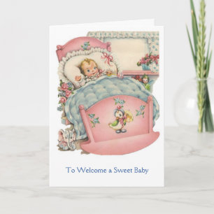 Vintage - att välkomna en svensk Baby, Kort