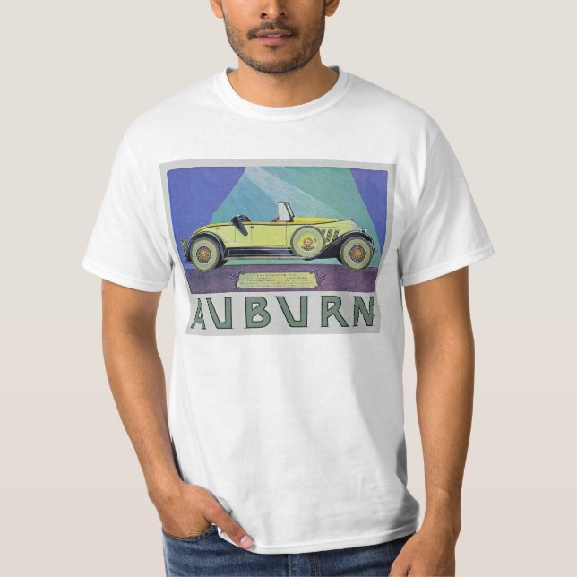 Vintage Auburn Automobile AD T-shirt (Framsida)