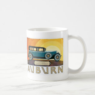 Vintage Auburn Motors Sunburst Ad Kaffemugg