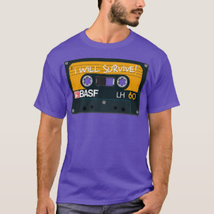 Vintage Audio Band BASF I Överlever triblend T Shirt