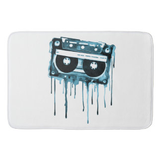 Vintage audiokassett badrumsmatta