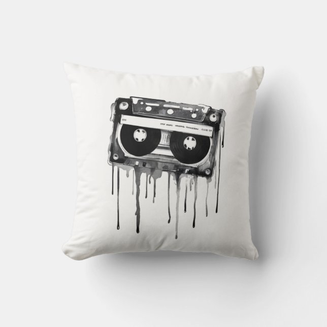 Vintage audiokassett kudde (Framsida)