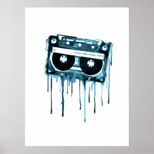 Vintage audiokassett poster