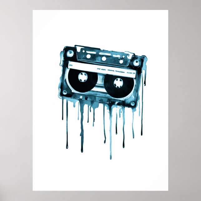 Vintage audiokassett poster (Framsidan)