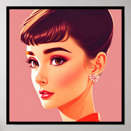 vintage audrey deco 1 poster