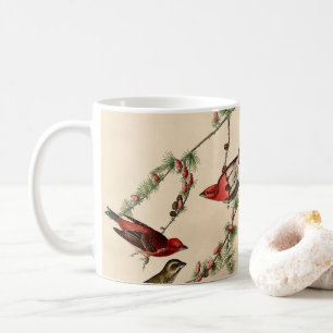 Vintage Audubon Lila Finch Bird Painting Gift Kaffemugg