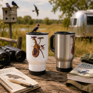 Vintage Audubon Lila Svala Fågel Resemugg