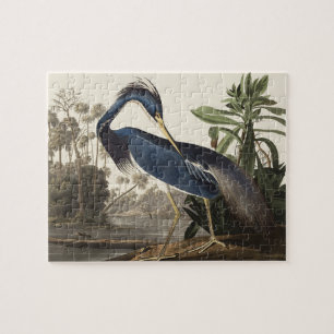 Vintage Audubon Louisiana Heron Fågelkonst Pussel