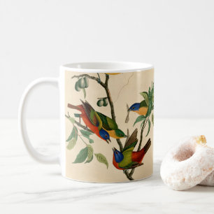 Vintage Audubon Painting Bunting Bird Painting Gif Kaffemugg