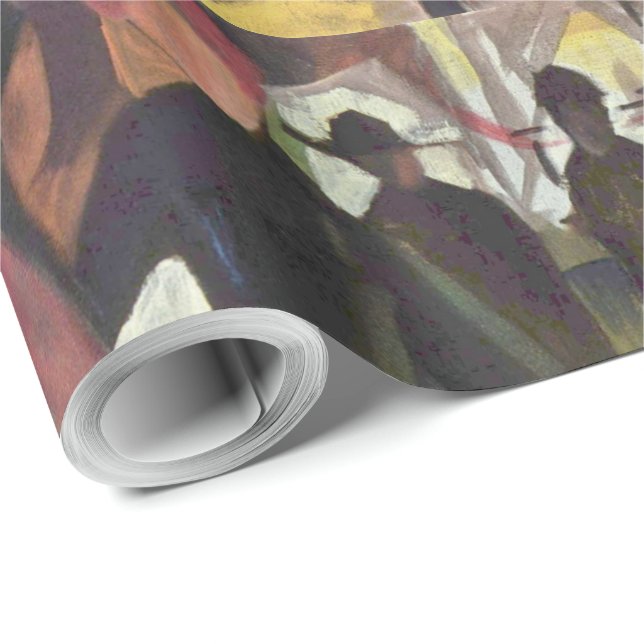 Vintage August Macke Farewell Presentpapper (Rullad Hörn)