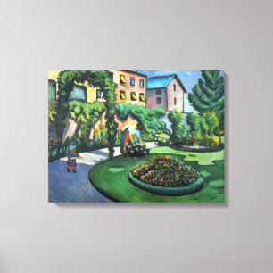 Vintage August Macke Garden Image Canvastryck