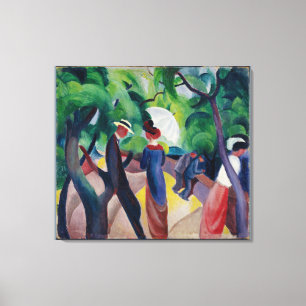 Vintage August Macke Prostege Canvastryck