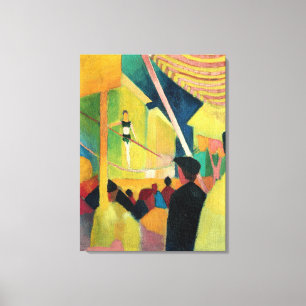 Vintage August Macke Tightrope Walker Canvastryck