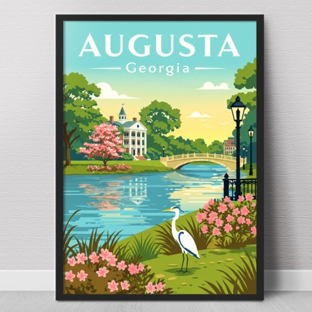 Vintage Augusta Georgia Poster (Skapare uppladdad)