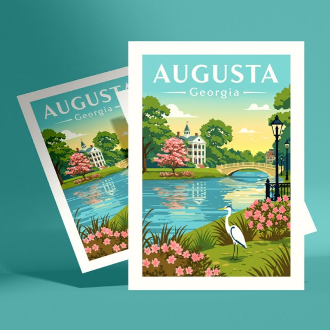 Vintage Augusta Georgia Vykort (Skapare uppladdad)