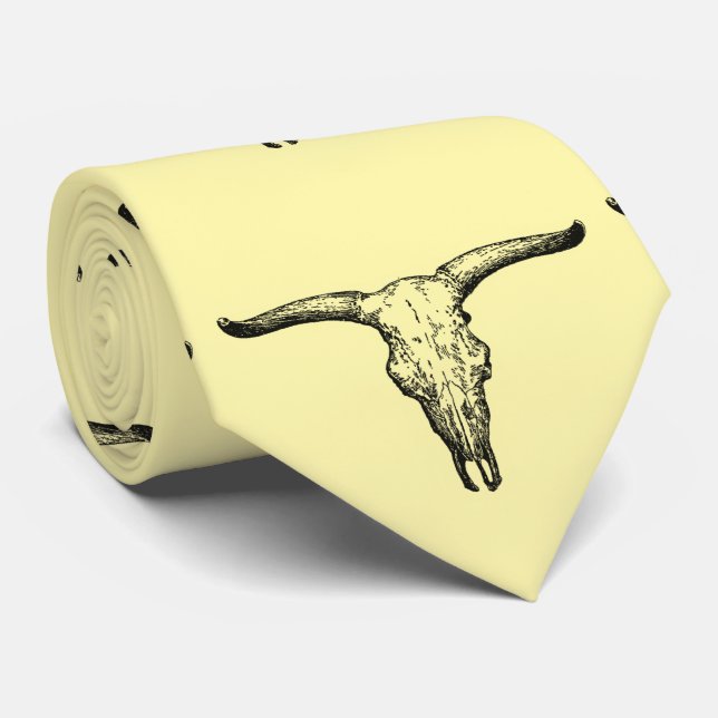 Vintage Aurochs Skallillustration Slips (Rullad)