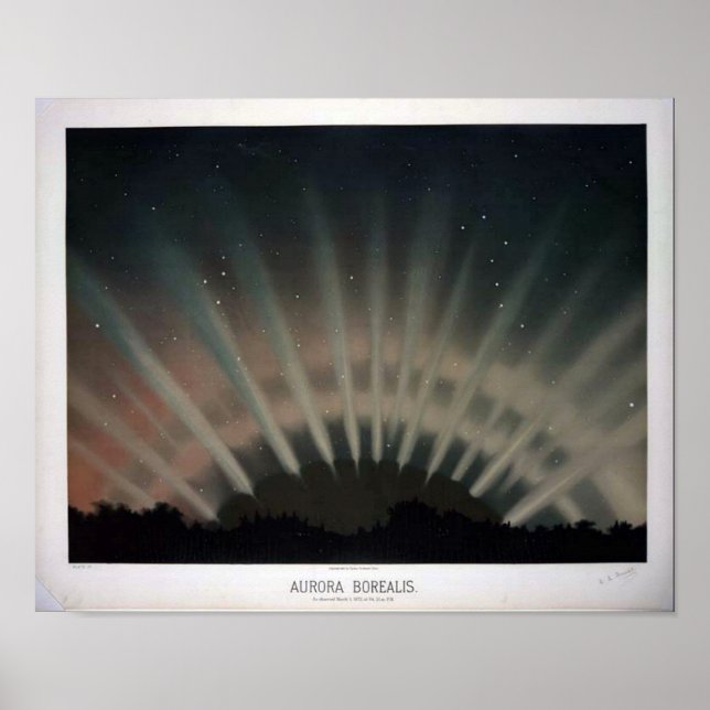Vintage Aurora Borealis Poster (Framsidan)