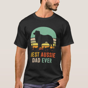 Vintage Aussie Shepherd Pappa Best Pappa Alltid Au T Shirt