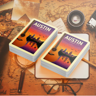 Vintage Austin Texas Casinokort
