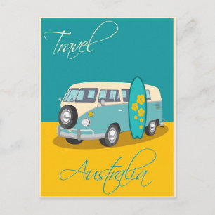 Vintage Australia Travel Poster Vykort