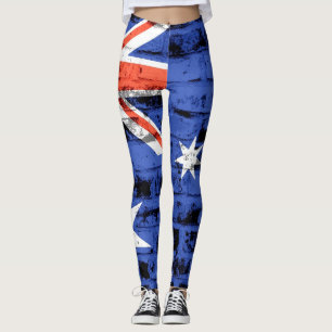 Vintage Australien, Flagga nr 3 Leggings