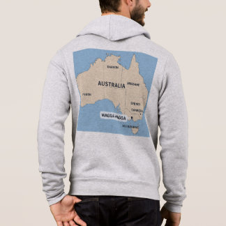 Vintage Australien Karta Hoodie | Retro Australian T Shirt