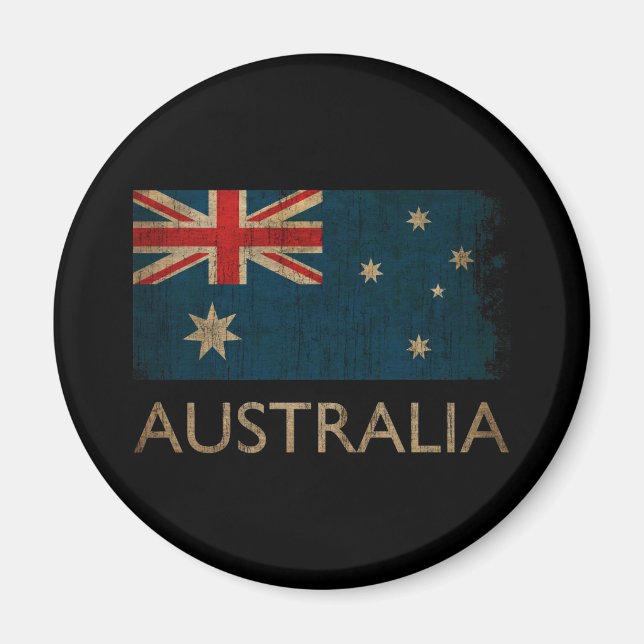 Vintage Australien Magnet (Framsidan)