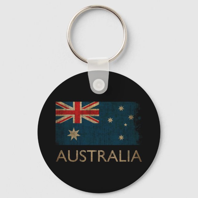Vintage Australien Nyckelring (Framsida)