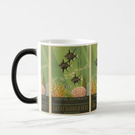 Vintage Australien: Underbar Barrier Reef Travel Magisk Mugg