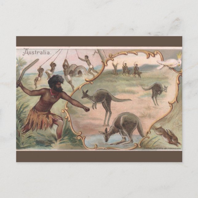 Vintage Australien Vykort (Framsida)