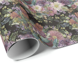 Vintage australiska vildblommor presentpapper