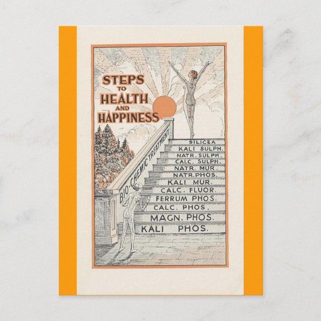 Vintage Australiskt vykort för reklamvitaminer (Framsida)