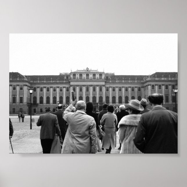 Vintage Austria Wien Schonbrunn-hus Poster (Framsidan)