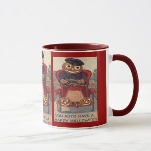 Vintage Auto Halloween Mugg