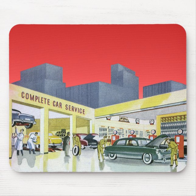 Vintage Auto Mechanics komplett bilservice garage Musmatta (Framsidan)