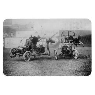 Vintage "Auto Polo" för sportmotorcyklar Magnet