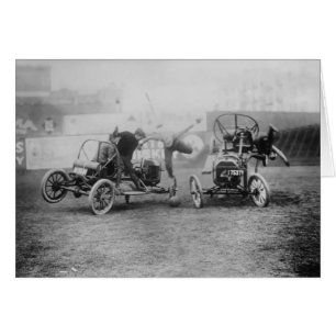 Vintage "Auto Polo" sportbil motorsport Hälsningskort