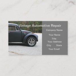 Vintage Automotive Repair Business Visitkort