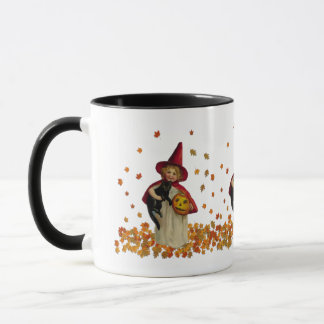 Vintage Autumn Girl Mugg