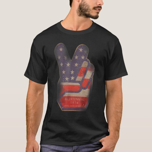 Vintage av 76 biktennband t shirt (Framsida)