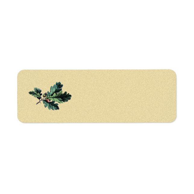 vintage av akvarieflundra returadress etikett (Framsidan)