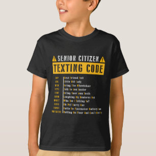 Vintage av äldre medborgares textkod för grammofon t shirt