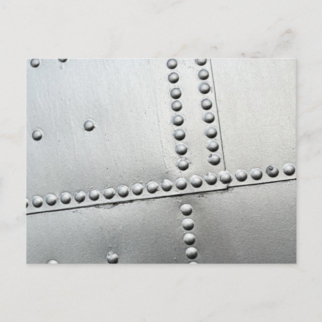 Vintage av aluminiumflygplan vykort (Framsida)