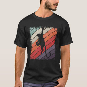 Vintage av Ape Zoo Animal Retro med apa Chimpanzee T Shirt