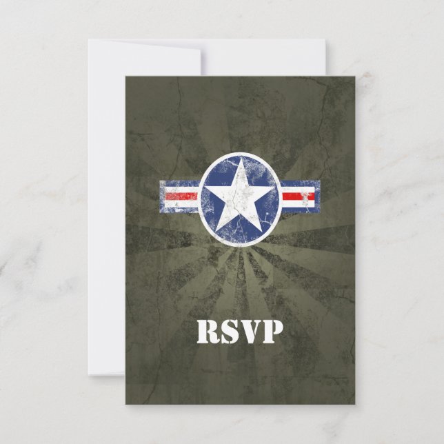 Vintage av armén Luft OSA Kort (Framsida)