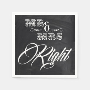 vintage av av av chalkboard-chic pappersservett
