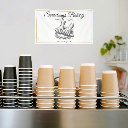 Vintage av bakverk av sourdough-bakverk för bageri