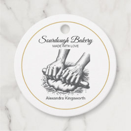 Vintage av bakverk av sourdough-bakverk för bageri gåvor etiketter