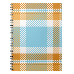 Vintage av beläggning eller tartan är bakgrund ell anteckningsbok